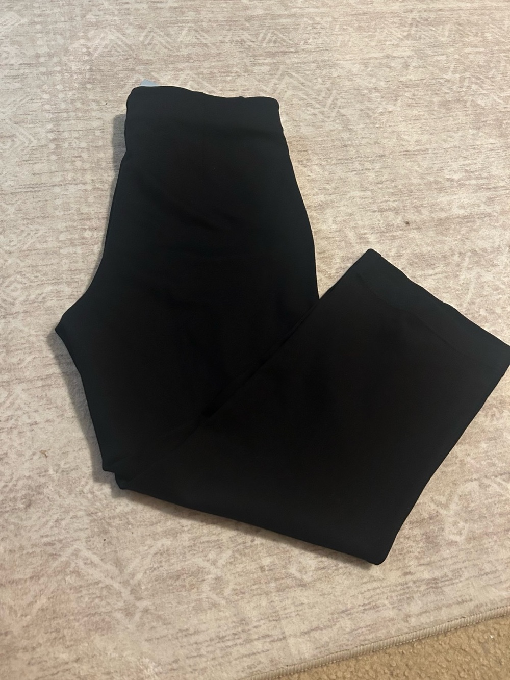 Ladies Black Stretch cropped Dress Pants